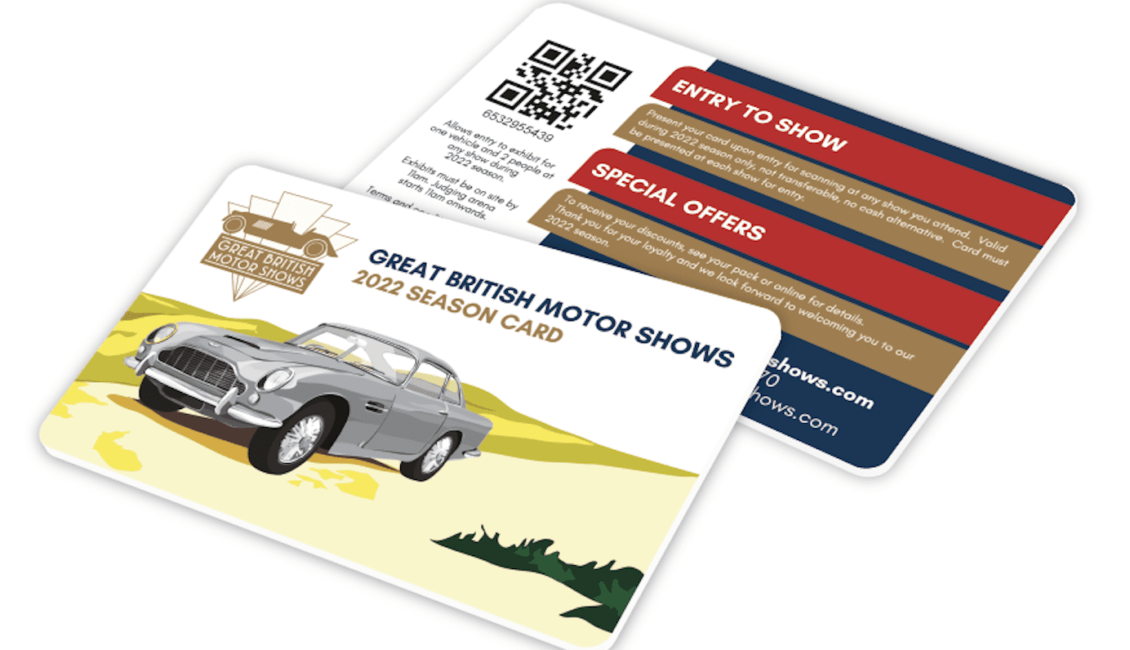 2022 Great British Motor Shows Season Card