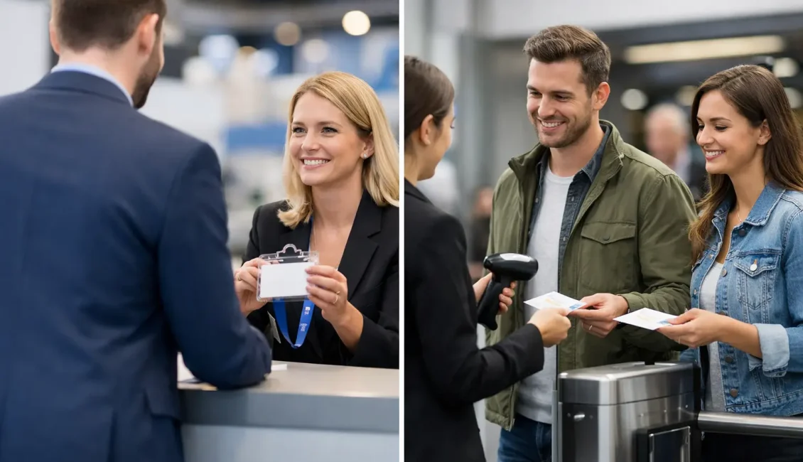 Exhibitor Entry Versus Visitor Tickets