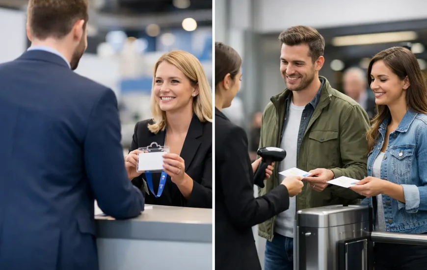 Exhibitor Entry Versus Visitor Tickets